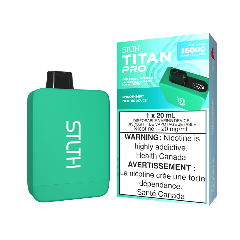 STLTH Disposable TITAN Pro 15000 Smooth Mint ONT