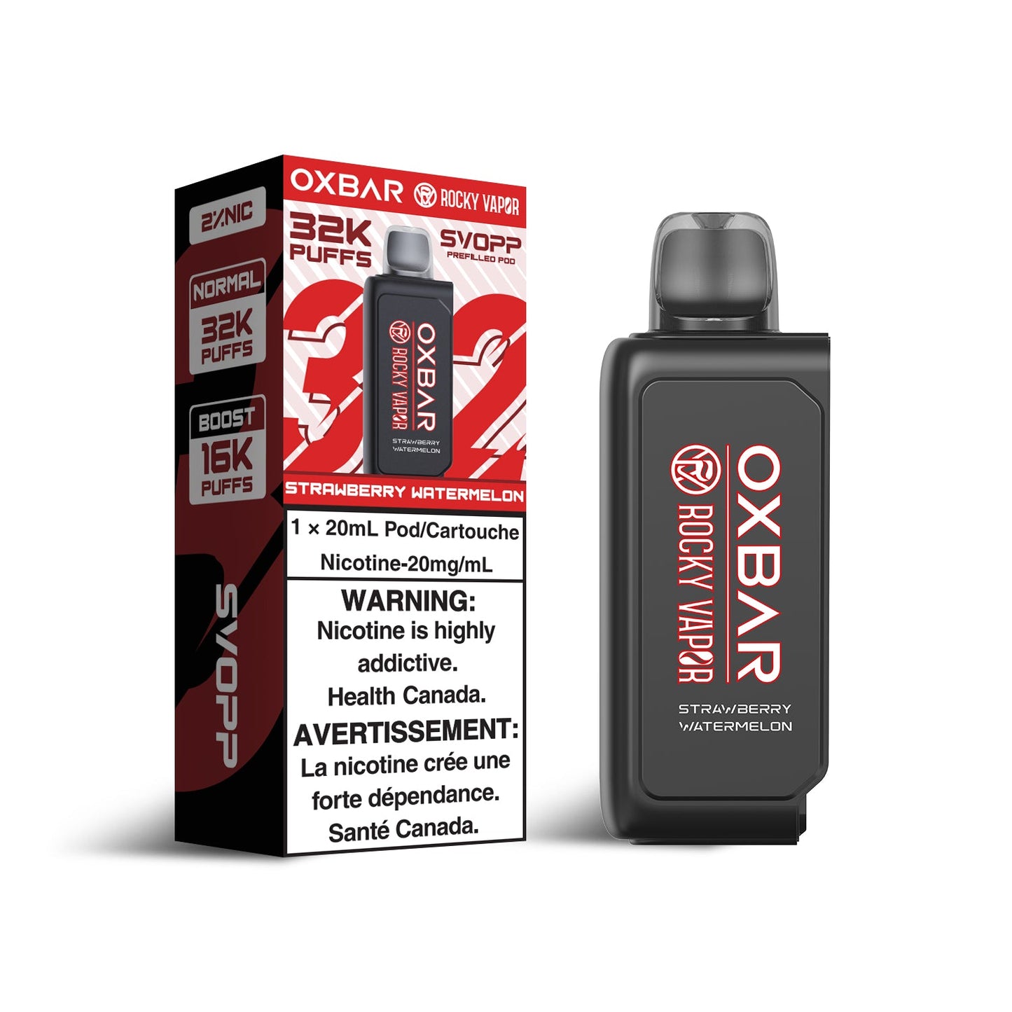 OXBAR SVOPP 32K Pods Strawberry Watermelon ONT