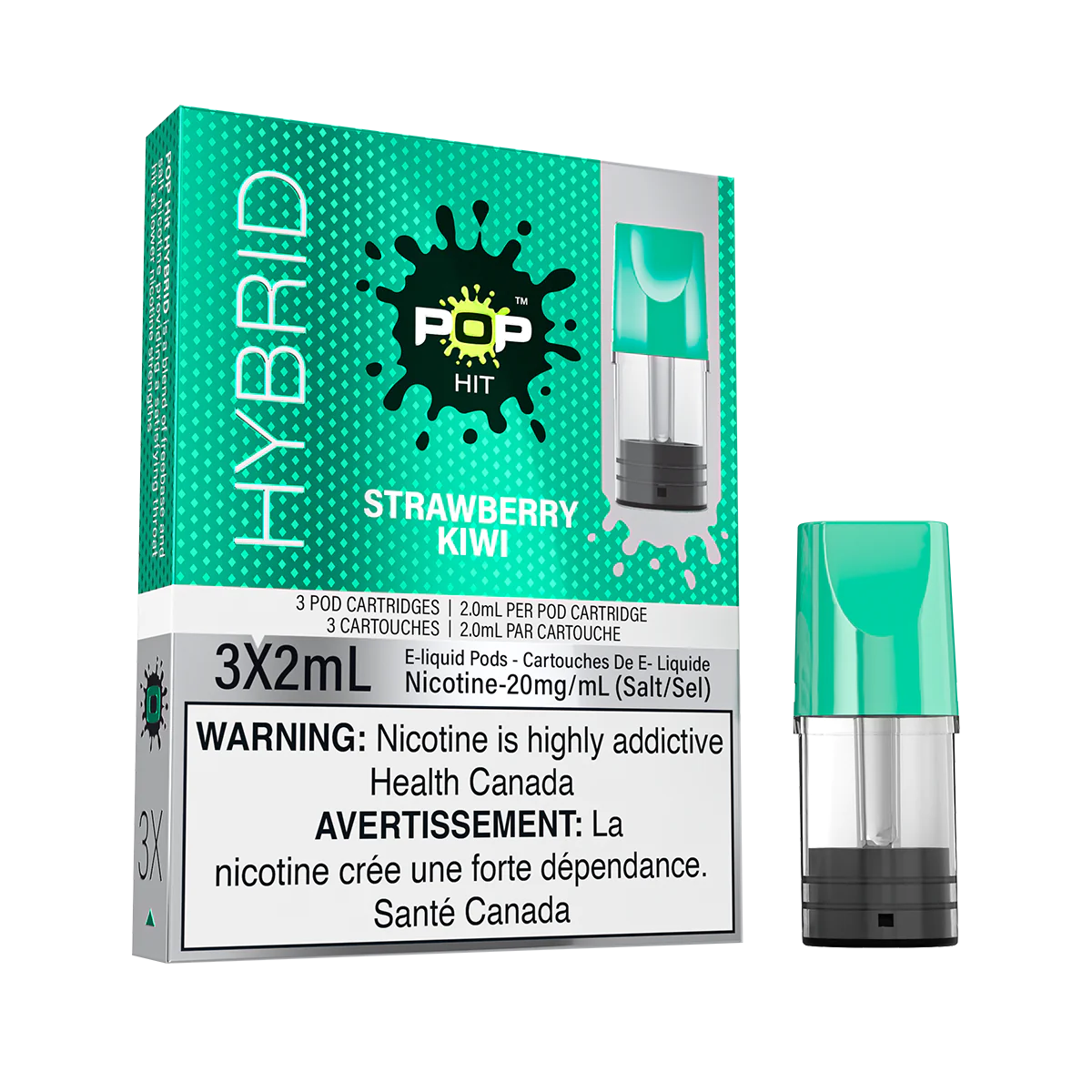 Pop Vapor Hybrid PODS Strawberry Kiwi (3x2ml) ONT