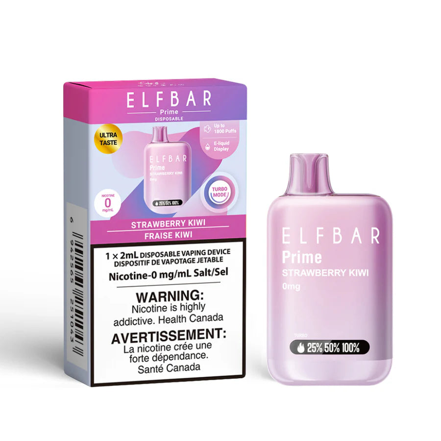 ELF BAR Disposable Prime 1800 Strawberry Kiwi ONT 0MG