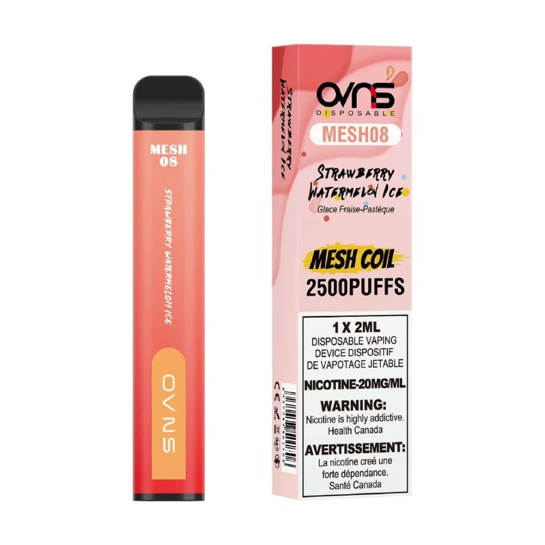 OVNS MESH08 2500 Disposable Strawberry Watermelon Ice