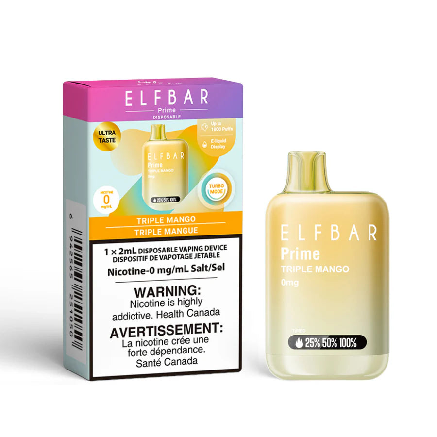 ELF BAR Disposable Prime 1800 Triple Mango ONT 0MG