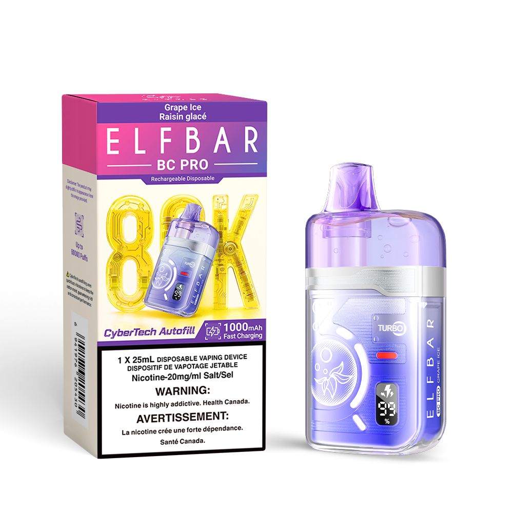 ELF BAR Disposable BC Pro 80K Grape Ice