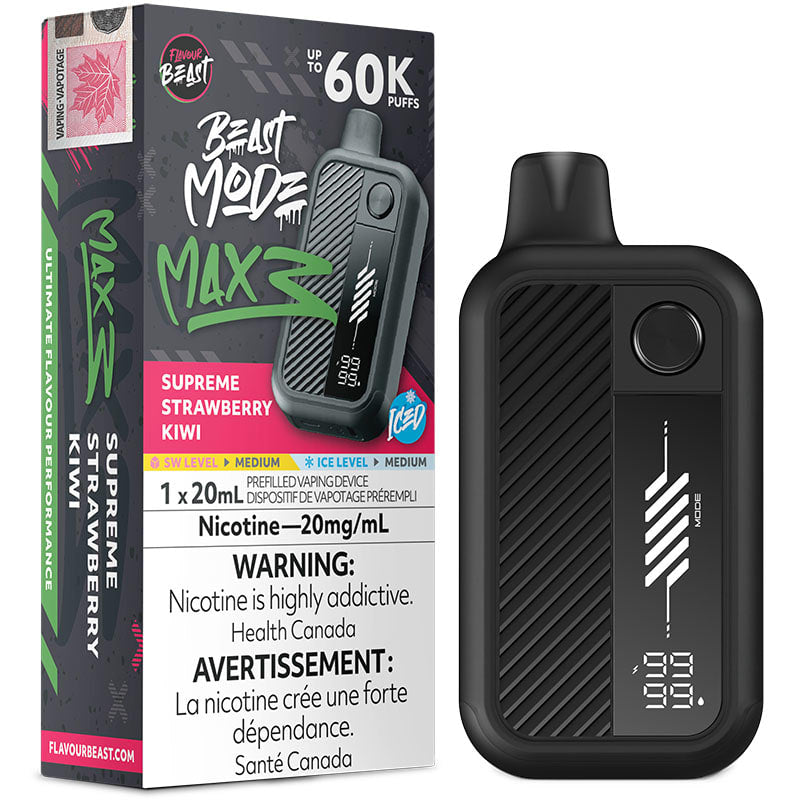 Flavour Beast Disposable Mode Max 3 60K Supreme Strawberry Kiwi ONT