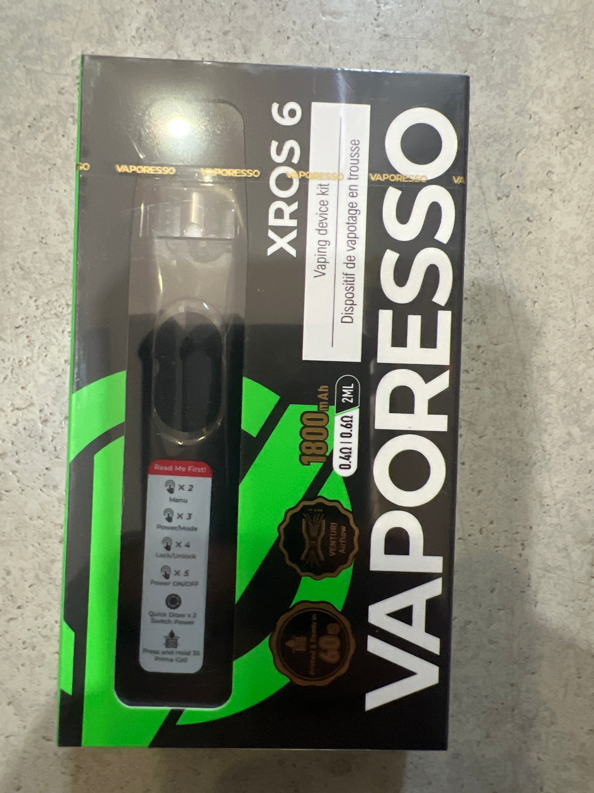 Vaporesso Xros 6 Vaping Device Kit Cosmic Black