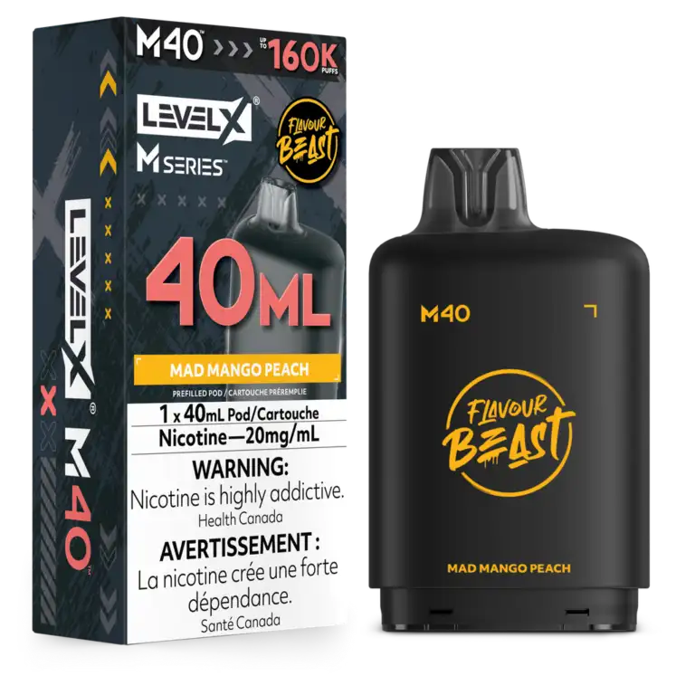 Level X Flavour Beast M Series Pod 40ml Mad Mango Peach