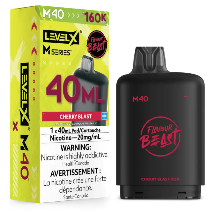 Level X Flavour Beast M Series Pod 40ml Cherry Blast Iced