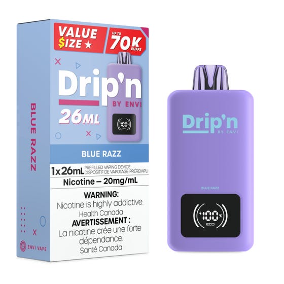Drip’n By Envi Disposable 70K Blue Razz ONT