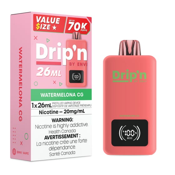 Drip’n By Envi Disposable 70K Watermelon CG ONT