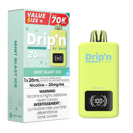 Drip’n By Envi Disposable 70K Mint Blast Ice ONT