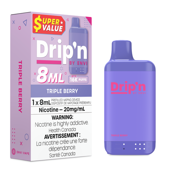 Drip’n By Envi Disposable 16K Tripple Berry ONT