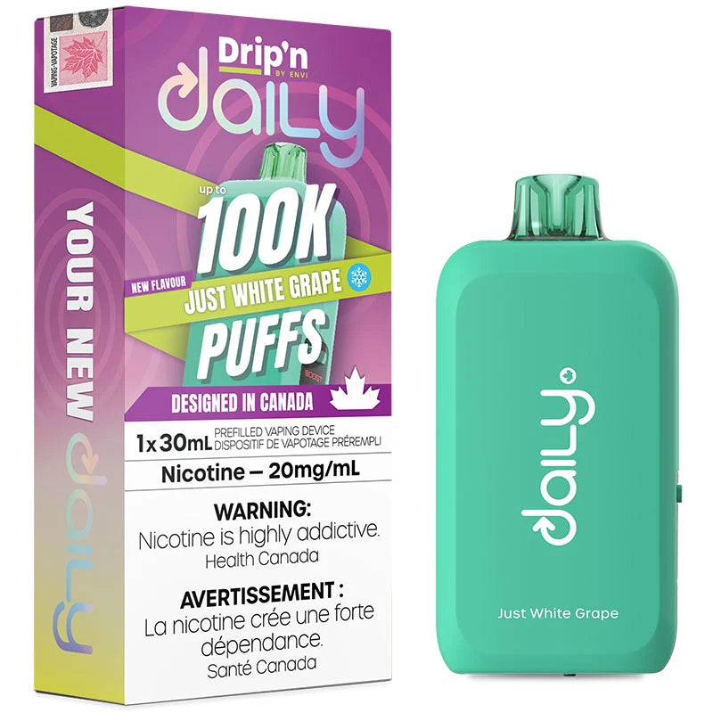Drip’n By Envi Disposable Daily 100K Just White Grape
