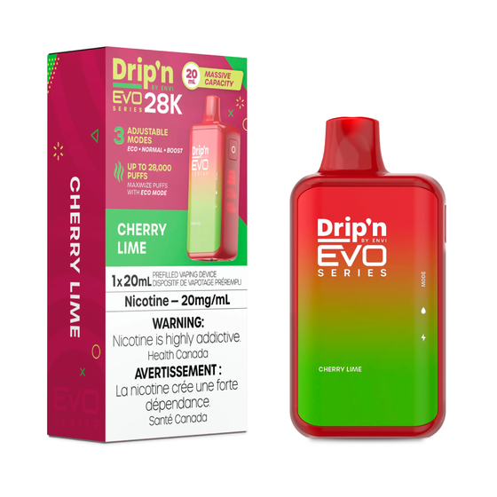 Drip’n By Envi Disposable EVO28K Cherry Lime ONT