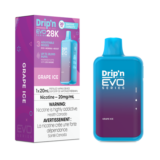 Drip’n By Envi Disposable EVO28K Grape Ice ONT