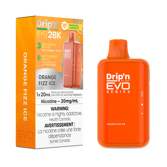 Drip’n By Envi Disposable EVO28K Orange Fizz Ice ONT