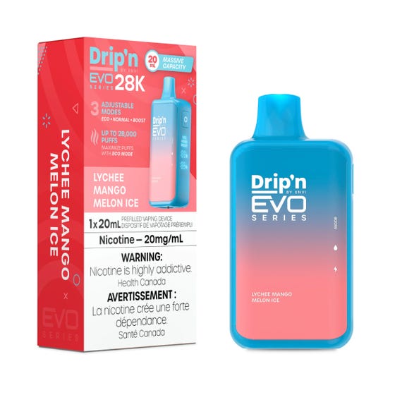 Drip’n By Envi Disposable EVO28K Lychee Mango Melon Ice ONT