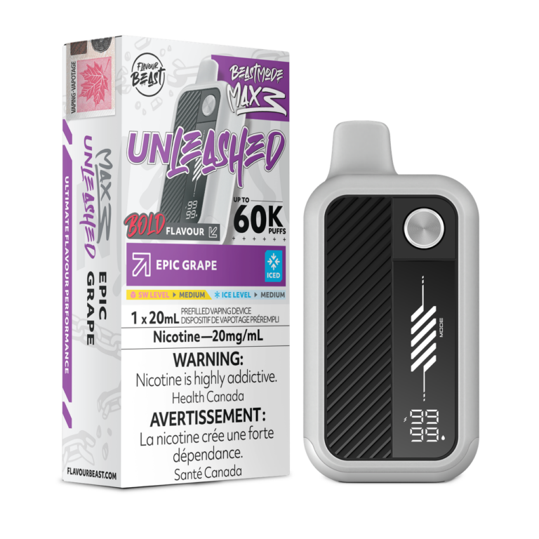 Flavour Beast Disposable Mode Max 3 60K Unleashed Epic Grape ONT