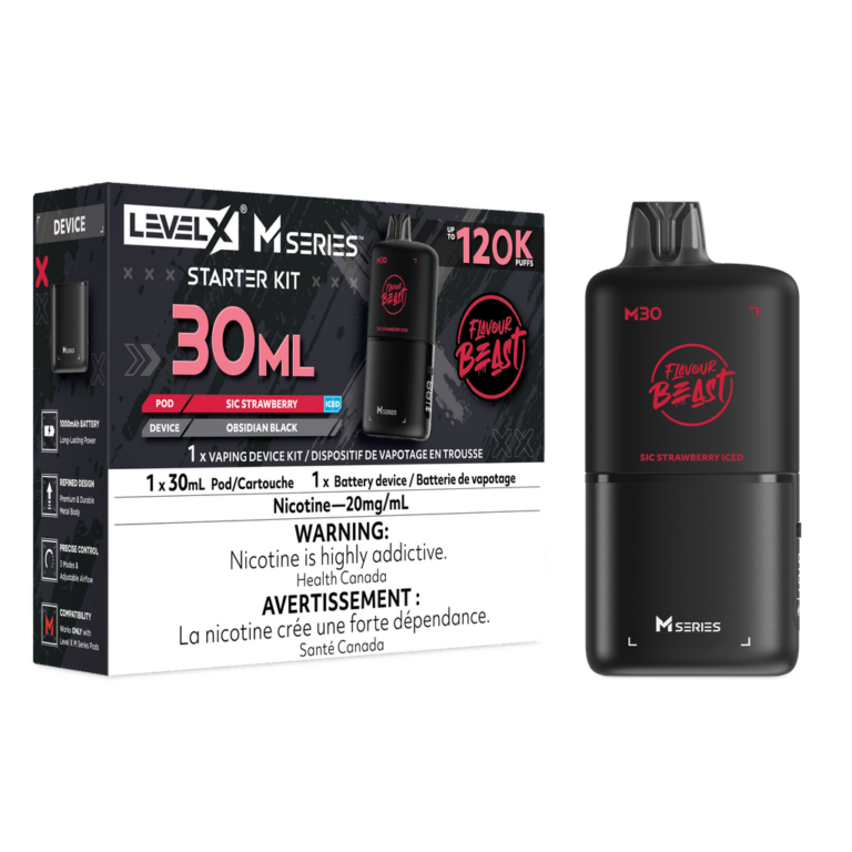 Level X Flavour Beast M Series Starter Kit Sic Strawberry Iced