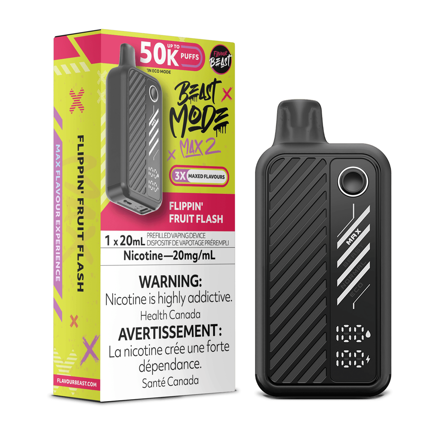 Flavour Beast Disposable Mode Max 2 50K Flippin' Fruit Flash ONT