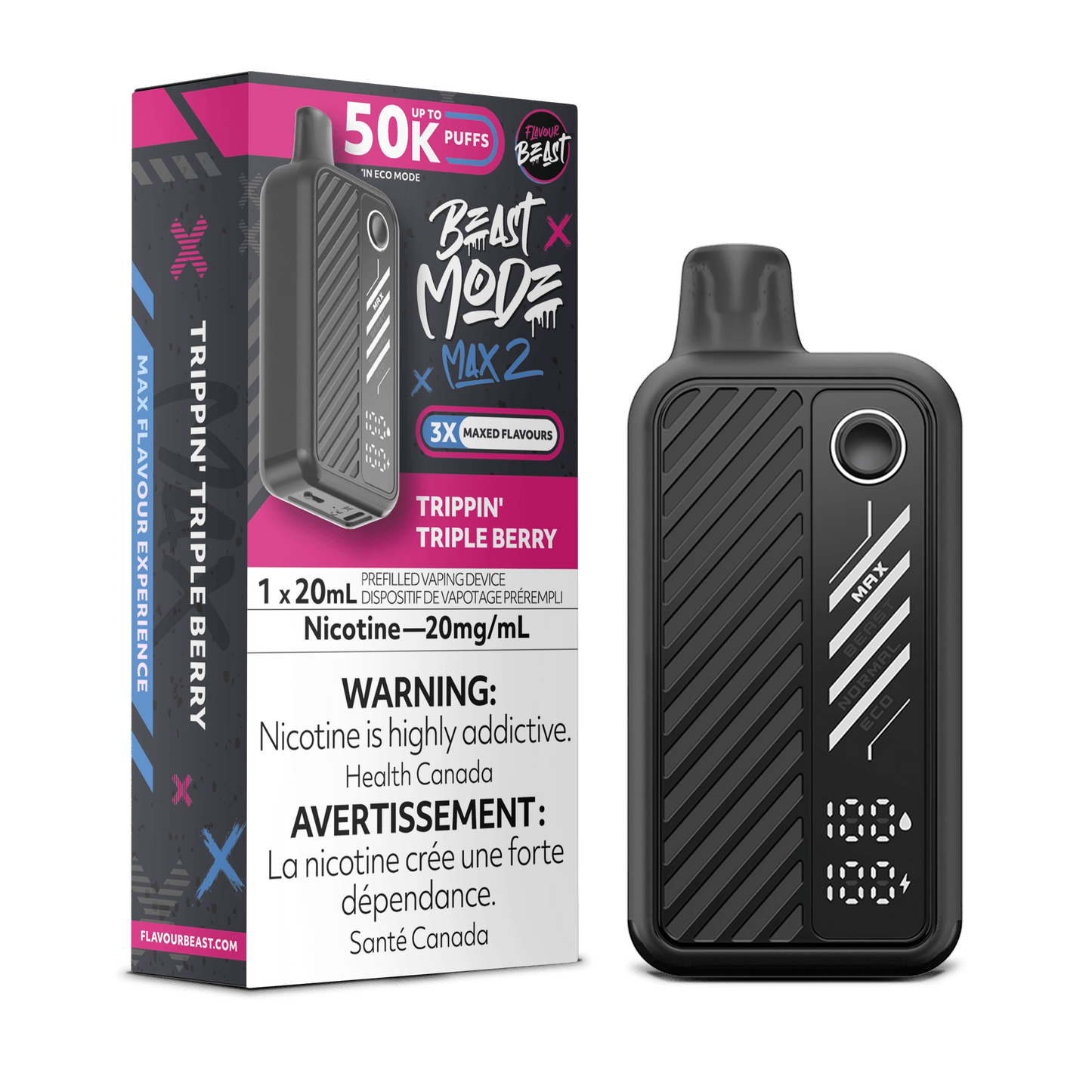 Flavour Beast Disposable Mode Max 2 50K Trippin' Triple Berry ONT