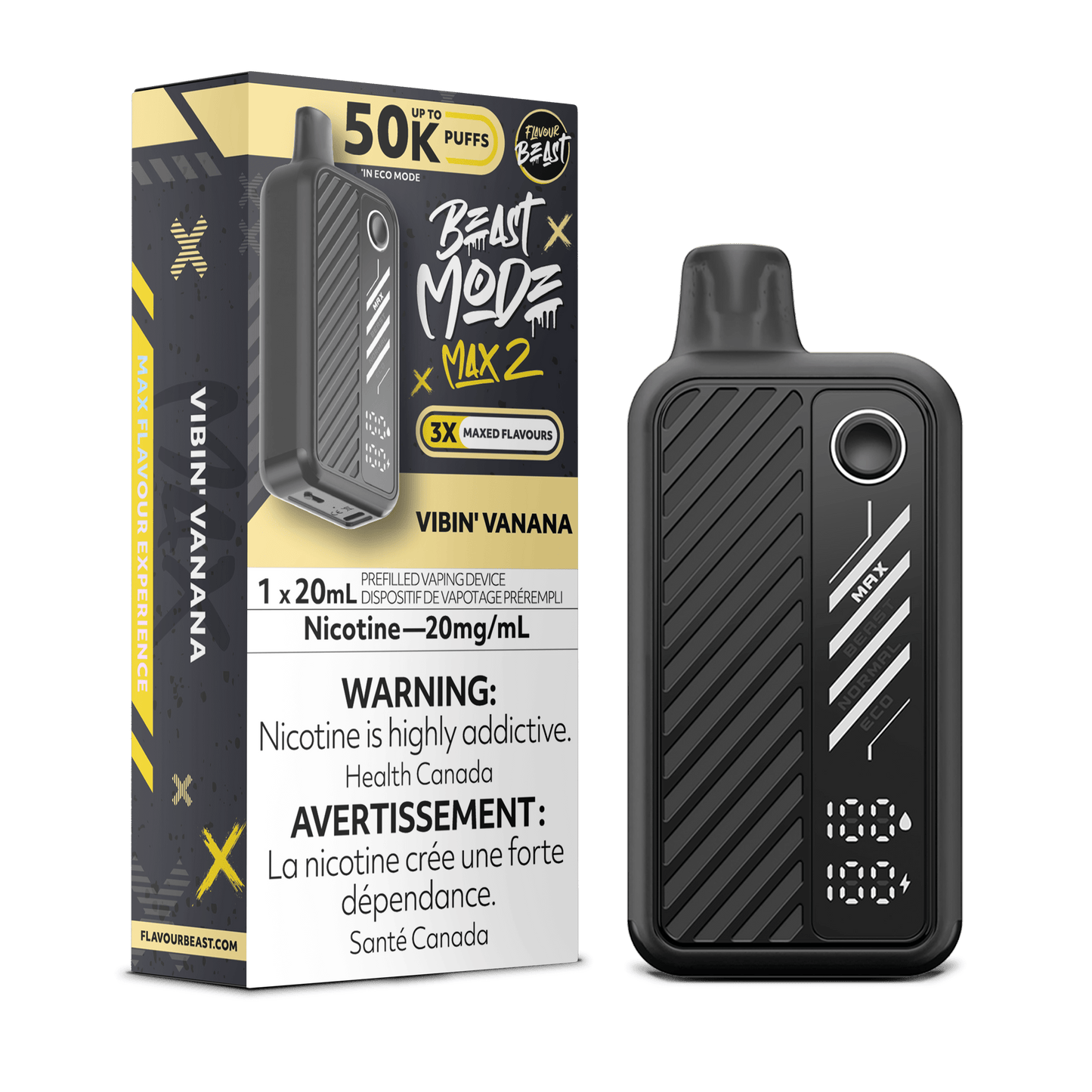 Flavour Beast Disposable Mode Max 2 50K Vibin' Vanana ONT