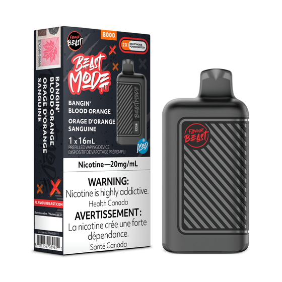 Flavour Beast Disposable Mode 8000 Bangin’ Blood Orange Iced ONT