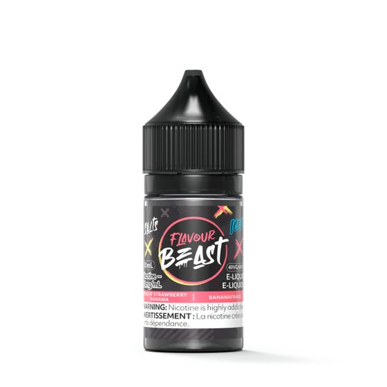 Flavour Beast Salts Str8 Up Strawberry Banana Iced ONT