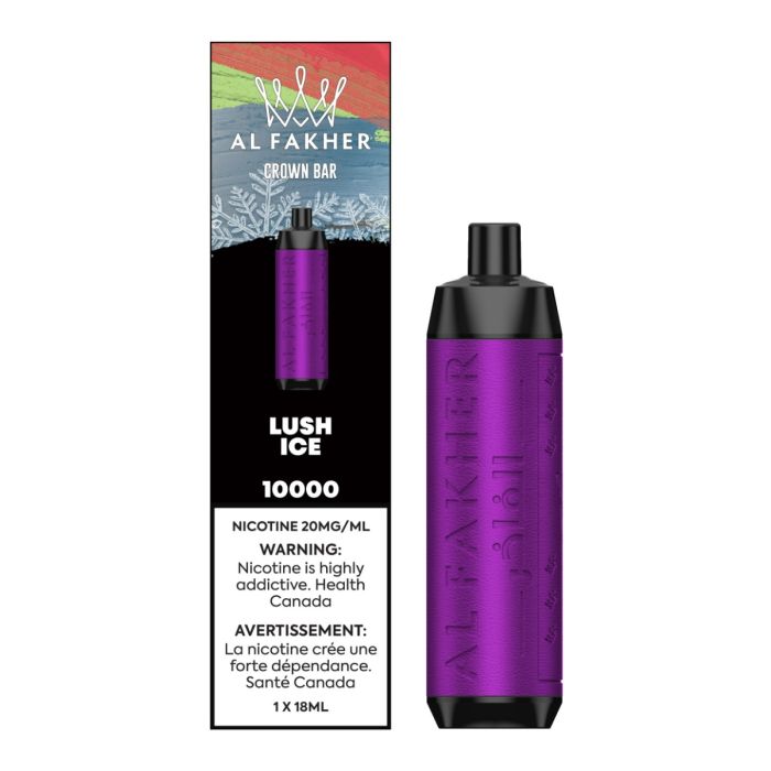 AL Fakher Crown Bar 10000 Pro Disposable Lush Ice ONT Vape Collective AL Fakher Crown Bar 10000 Pro Disposable Lush Ice ONT Vape Collective