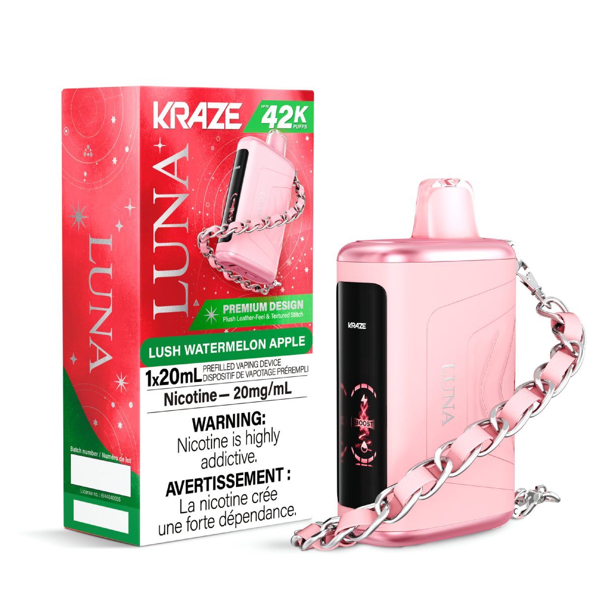 Kraze Luna 42K Disposable Lush Watermelon Apple Ice ONT