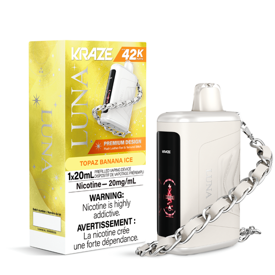 Kraze Luna 42K Disposable Topaz Banana Ice ONT