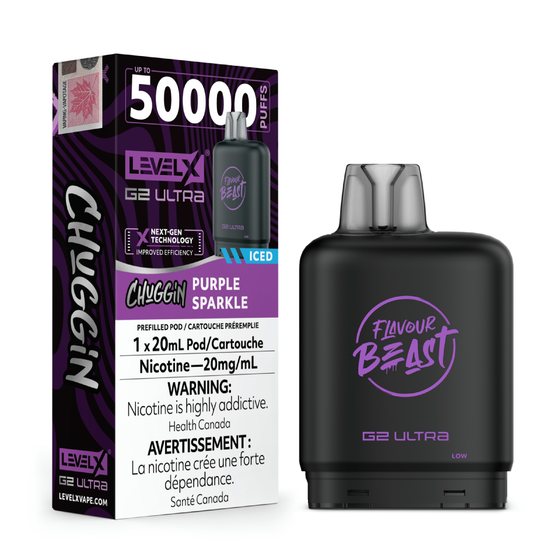 Flavour Beast G2 Ultra Level X POD Purple Fizz Iced ONT