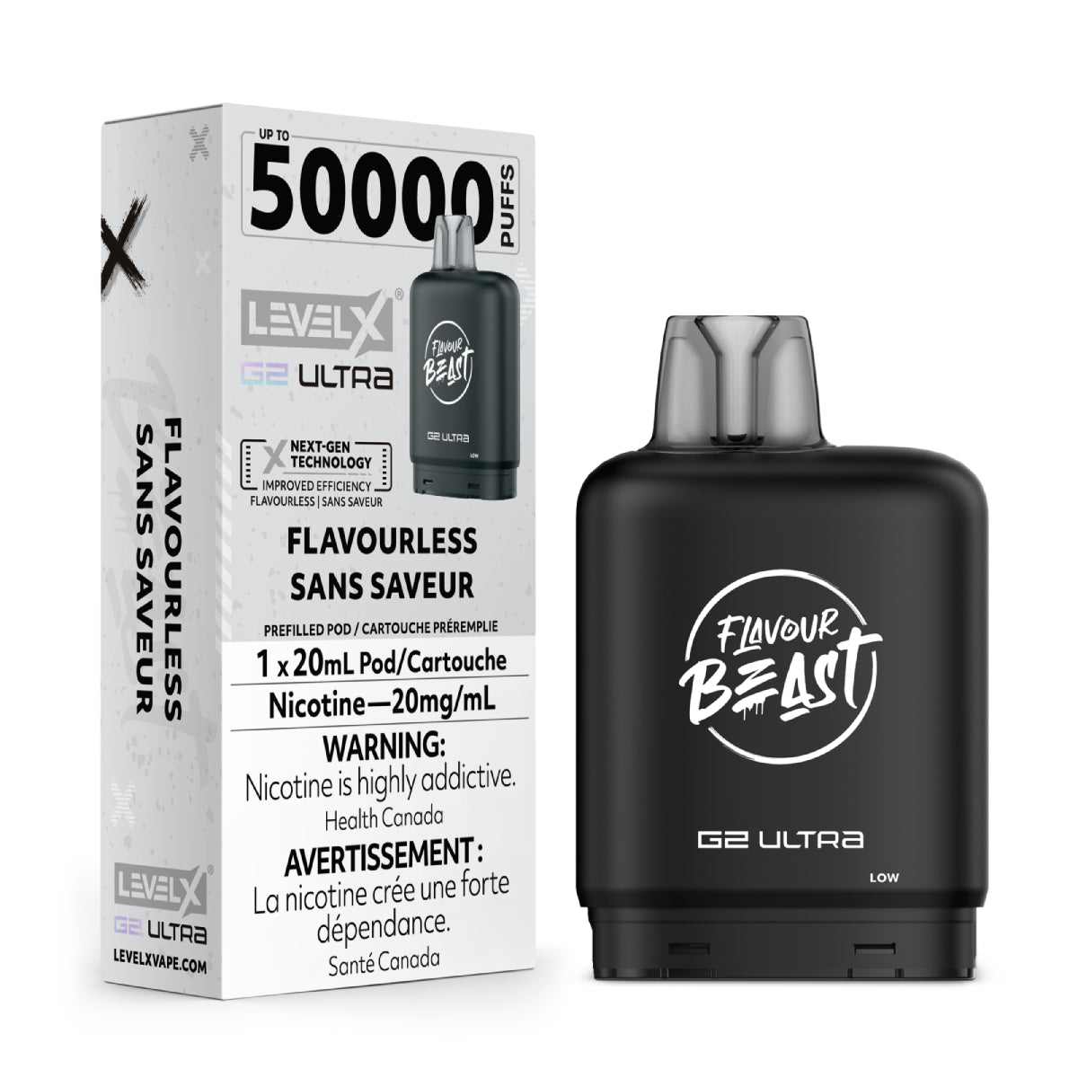 Flavour Beast G2 Ultra Level X PODS Flavourless ONT