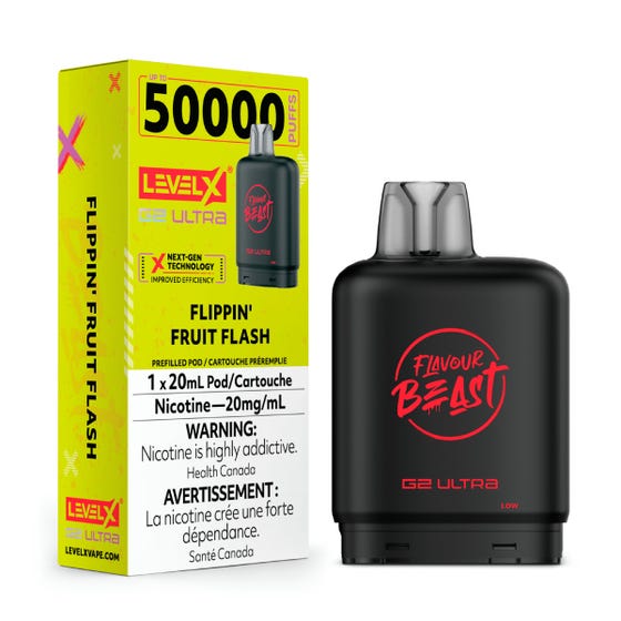 Flavour Beast G2 Ultra Level X PODS Flippin' Fruit Flash ONT