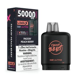 Flavour Beast G2 Ultra Level X PODS Packin' Peach Berry ONT