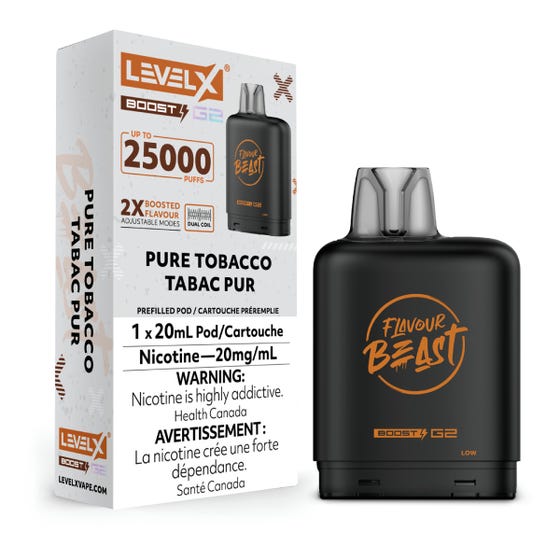 Flavour Beast Boost Level X PODS Pure Tobacco ONT
