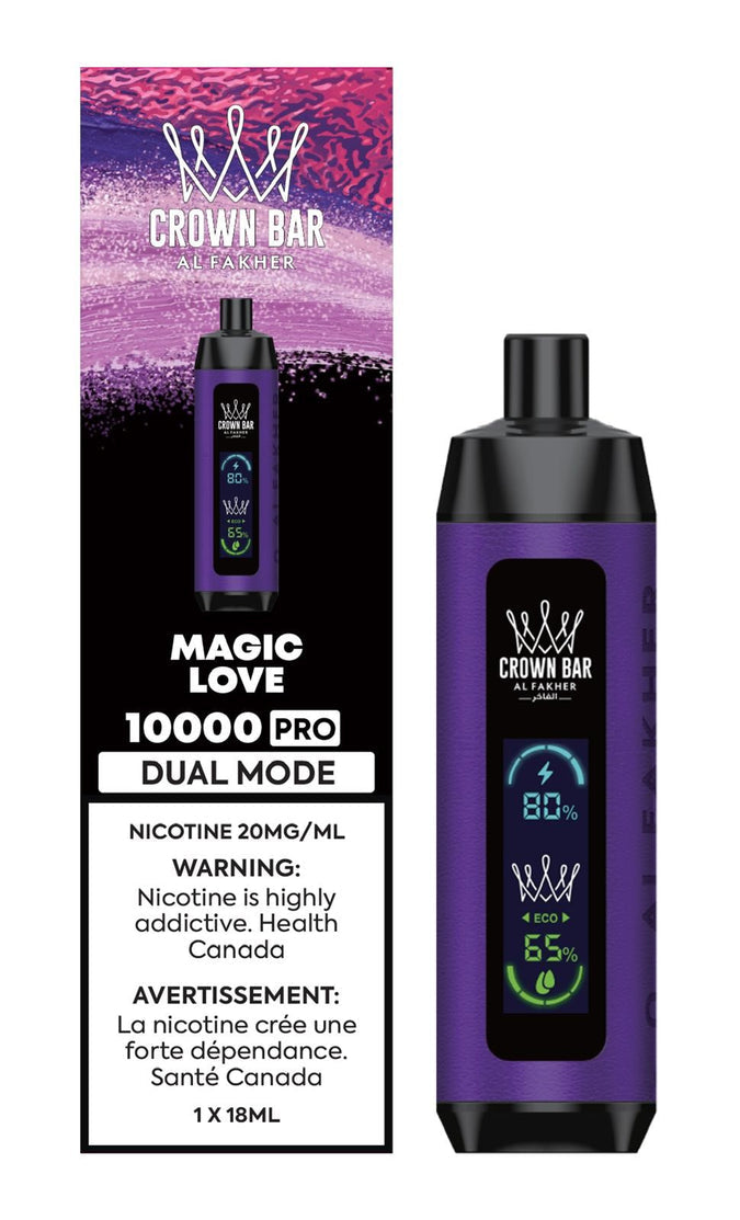AL Fakher Crown Bar 10000 Pro Disposable Magic Love ONT Vape Collective AL Fakher Crown Bar 10000 Pro Disposable Magic Love ONT Vape Collective