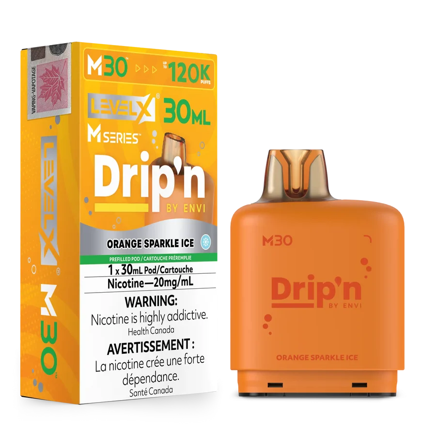 Level X Drip’n M Series Pod 30ml Orange Sparkle Ice
