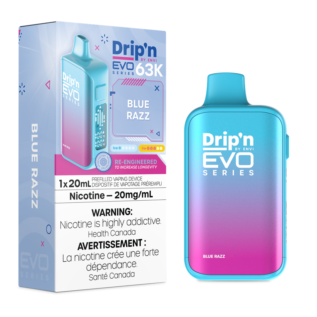 Drip’n By Envi Disposable EVO63K Blue Razz ONT