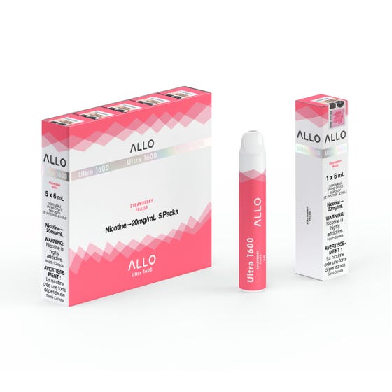 Allo Ultra Disposable 1600 Strawberry ONT
