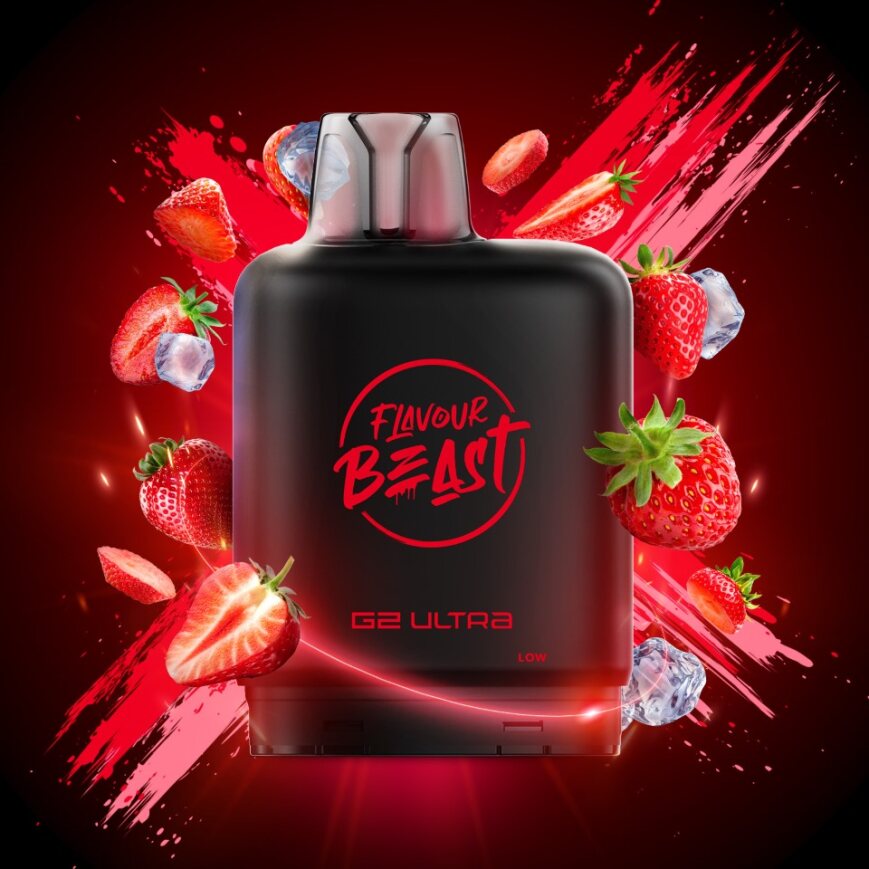 Flavour Beast G2 Ultra Level X PODS Sic Strawberry Iced ONT
