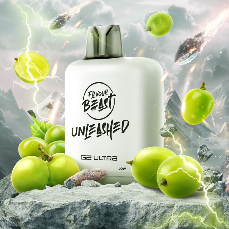 Flavour Beast G2 Ultra Level X PODS Unleashed Epic Green Grape ONT