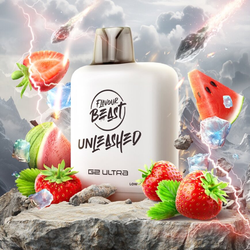 Flavour Beast G2 Ultra Level X PODS Unleashed Epic Strawberry Watermelon Iced ONT