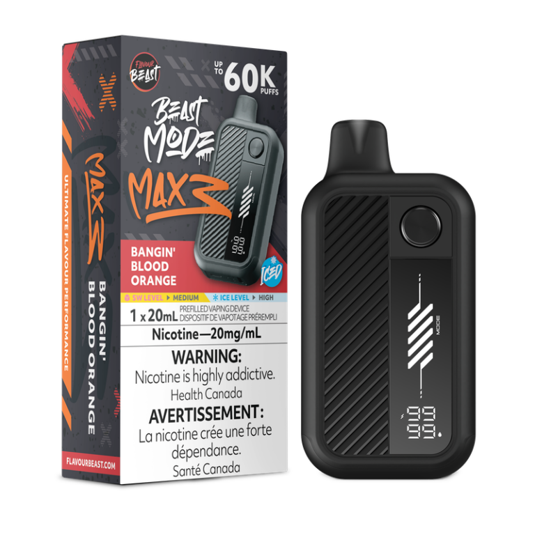 Flavour Beast Disposable Mode Max 3 60K Bangin’n Orange Iced ONT