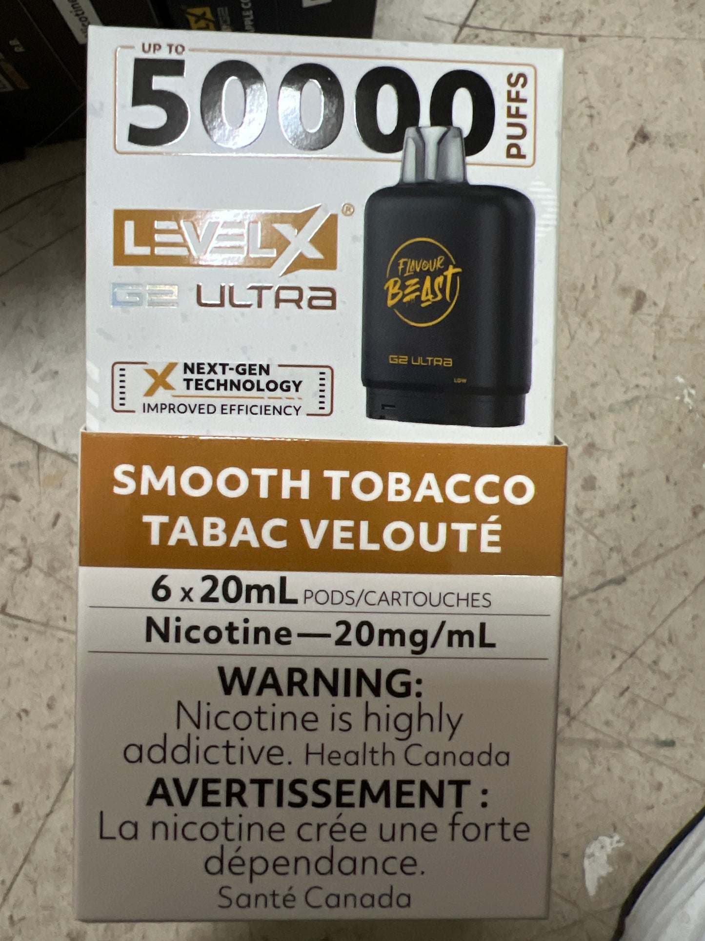 Flavour Beast G2 Ultra Level X PODS Smooth Tobacco ONT