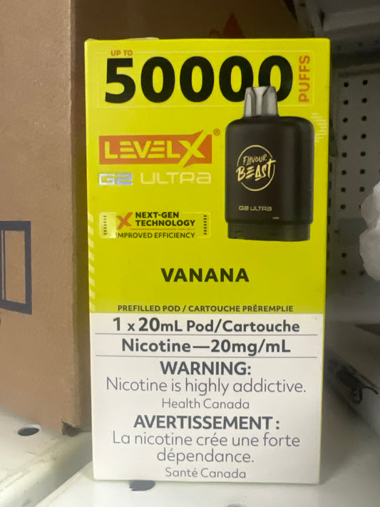 Flavour Beast G2 Ultra Level X PODS Strawberry Vanana ONT