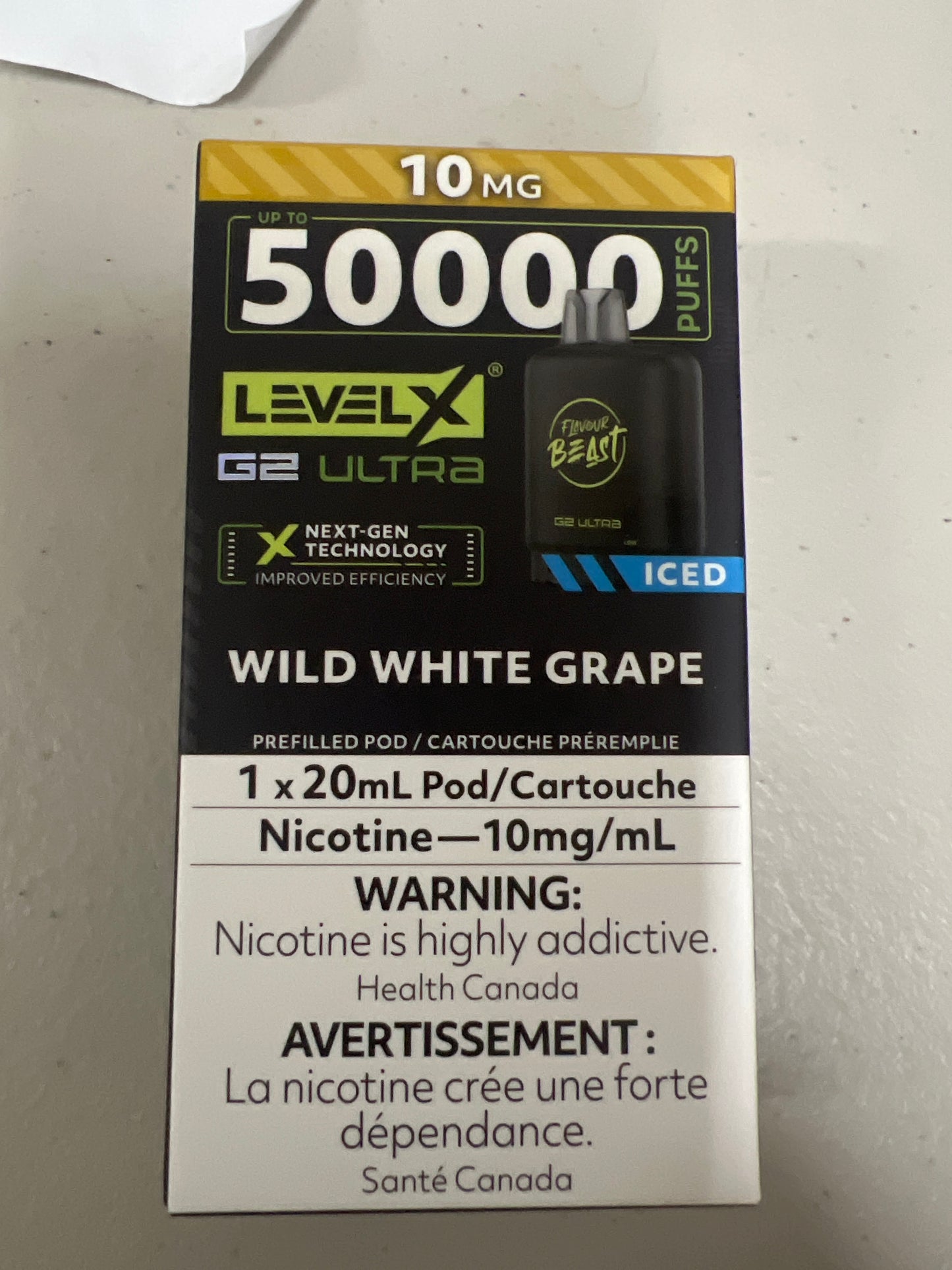 Flavour Beast G2 Ultra Level X PODS Wild White Grape Iced