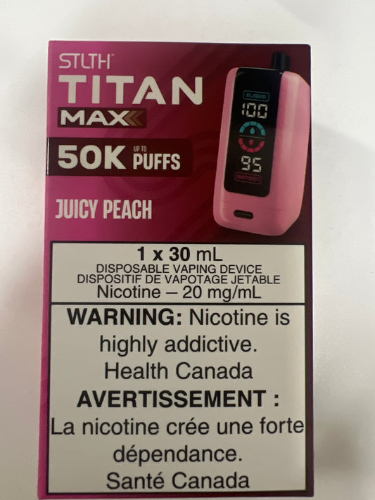 STLTH Disposable TITAN MAX 50K Juicy Peach ONT
