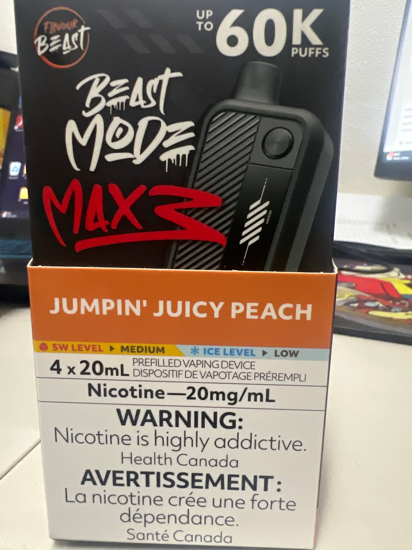 Flavour Beast Disposable Mode Max 3 60K Jumpin’ Juicy Peach ONT