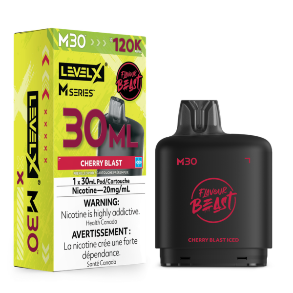 Level X Flavour Beast M Series Pod 30ml – Cherry Blast Iced