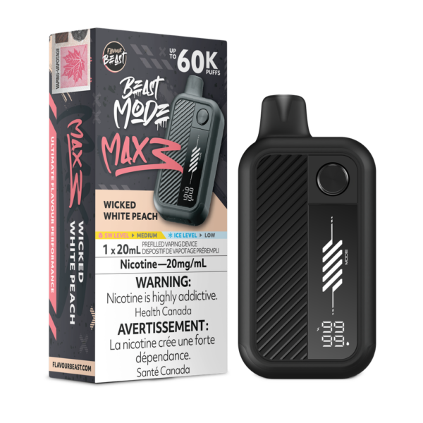 Flavour Beast Disposable Mode Max 3 60K Wicked White Peach ONT